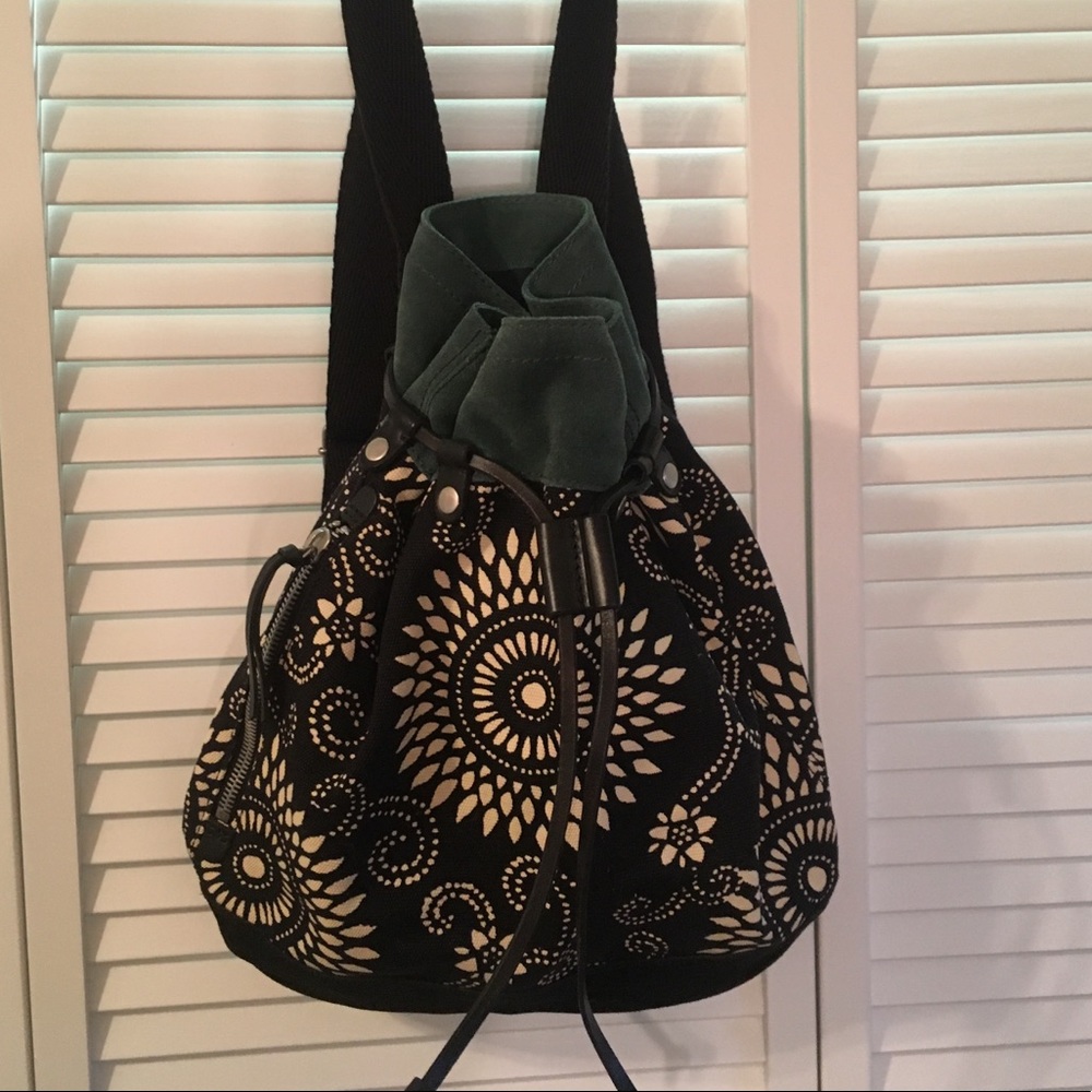 - NWOT Lucky Brand Suede and Canvas Backpack